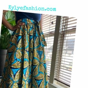 Ankara maxi skirt african print